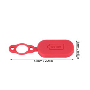 Oplaadpoort rubber afdekkap Rood