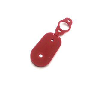 Oplaadpoort rubber afdekkap met magneet Rood