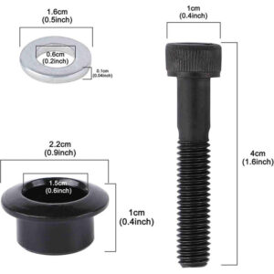 Screw for folding fork